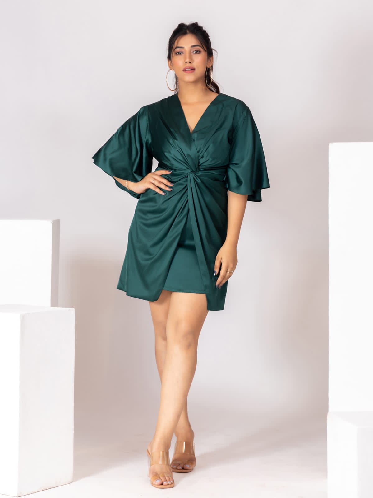 Party Wear V-Neck Dress